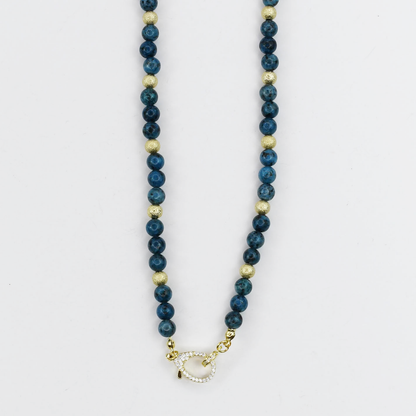 Just the Girl Gemstone Beaded Necklace with Lobster Claw