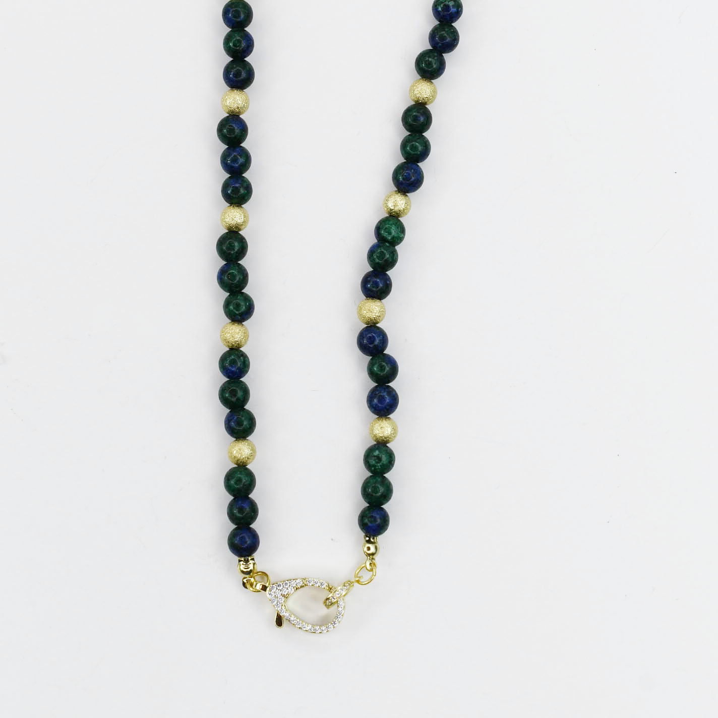 Just the Girl Gemstone Beaded Necklace with Lobster Claw