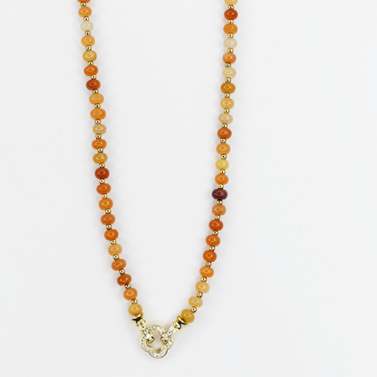 Just What You Need Beaded Gemstone Necklace