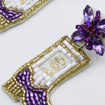 LSU Boot Earrings T14