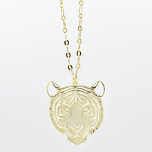 Load image into Gallery viewer, LSU Tiger Necklace Gold T30
