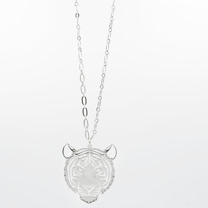 LSU Tiger Necklace Silver T30