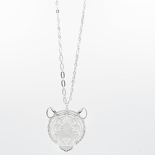 LSU Tiger Necklace Silver T30