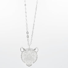 Load image into Gallery viewer, LSU Tiger Necklace Silver T30
