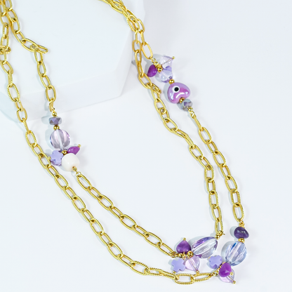Lady Lavender Layered Necklace