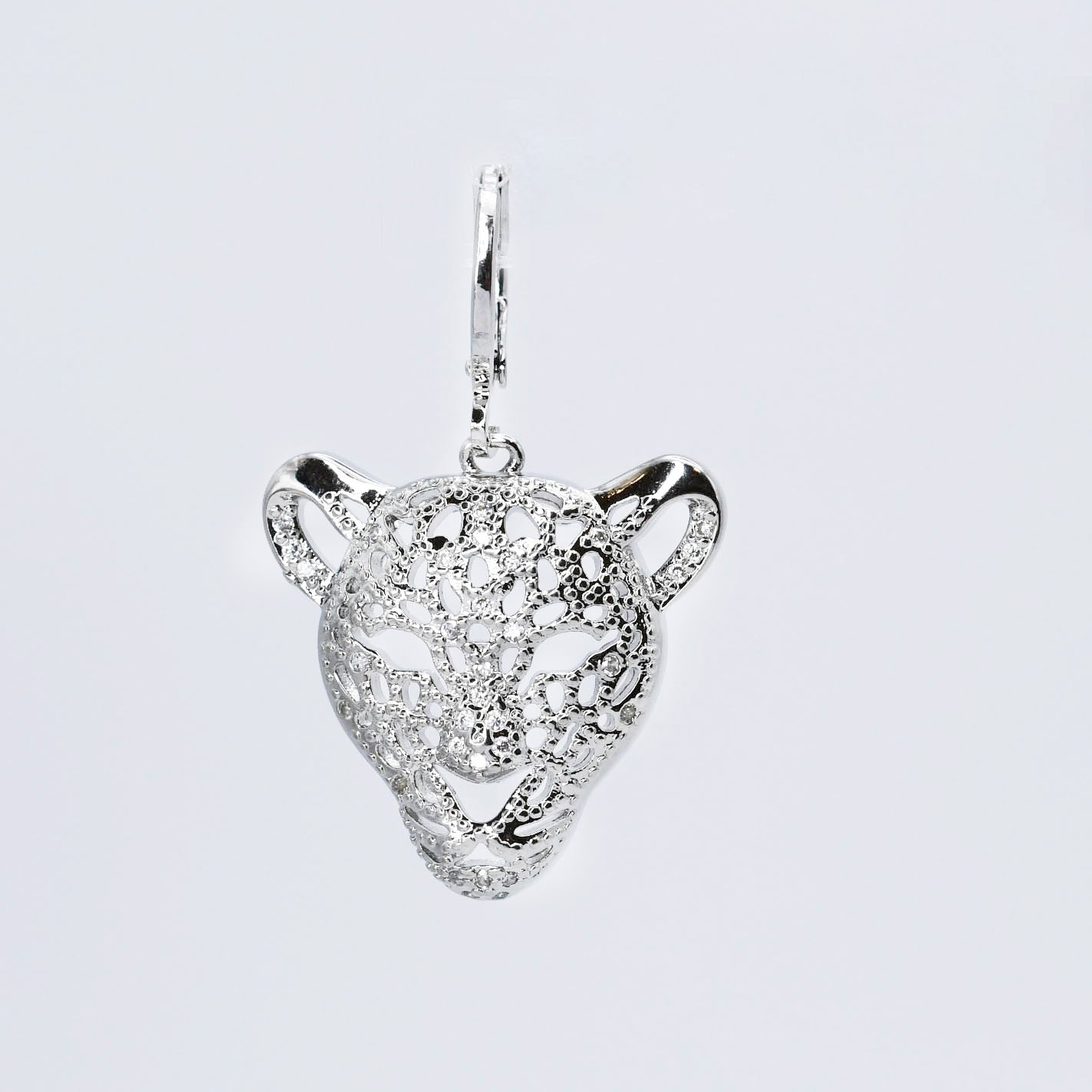 Leopard Silver Charm