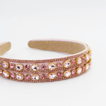 Light Pink Double Gem Headband