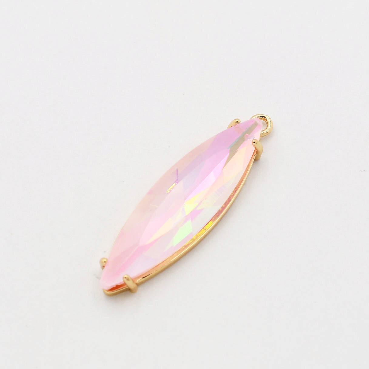 Light Pink Long Tear Charm