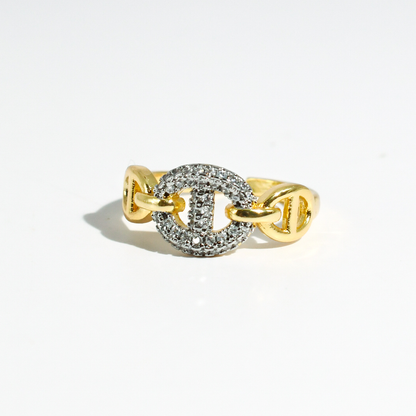 hypoallergenic ring, waterproof ring, tarnish free jewelry, boutique wholesale jewelry, dainty gold ring, gemstone statement ring, sparkly cubic zirconia ring, high quality jewelry gifts, elegant gold plated ring, trendy fashion ring, pastel gemstone ring