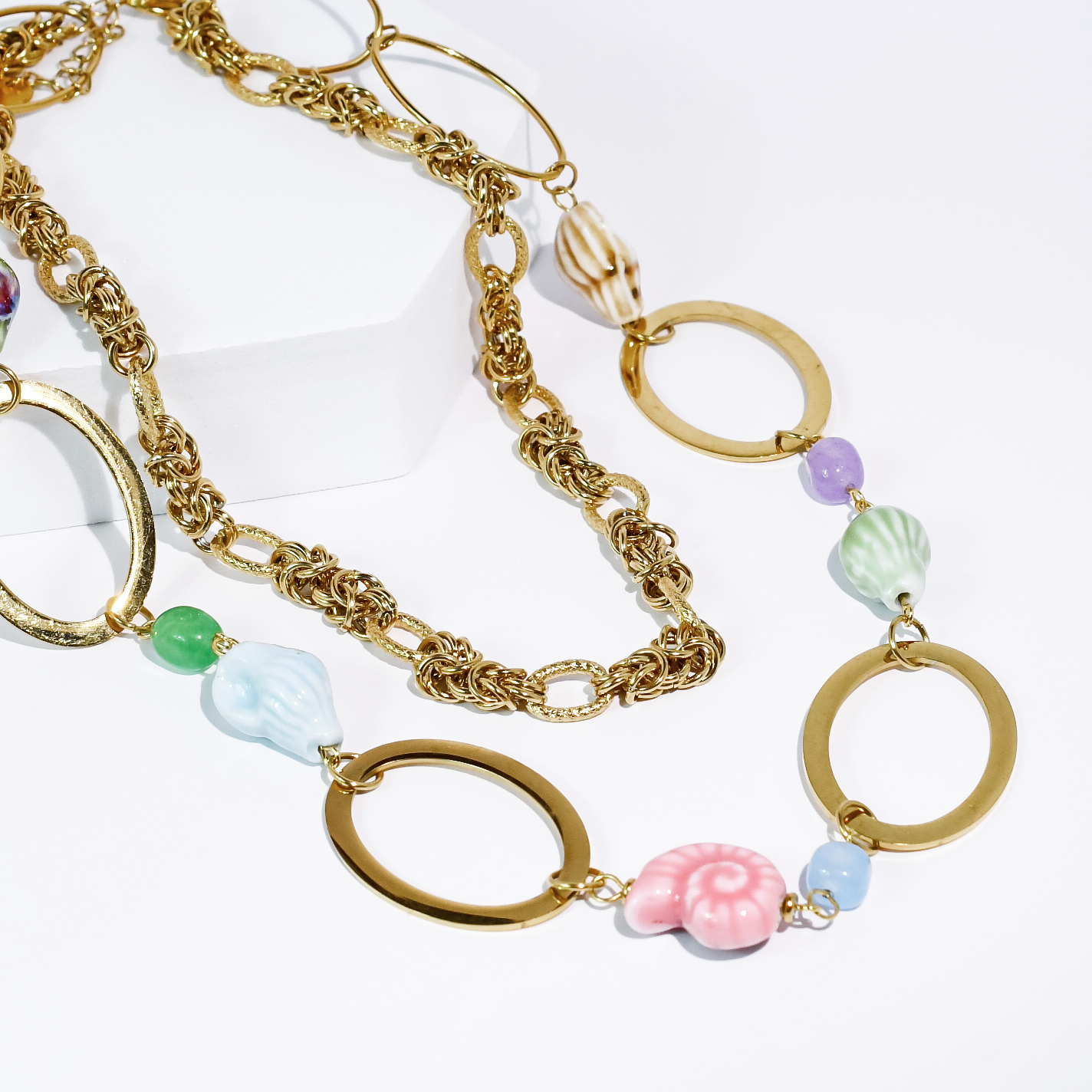 Looking for Shells Layered Necklace – Treasure Jewels, Inc.