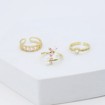 Love Butterfly Ring Set H8