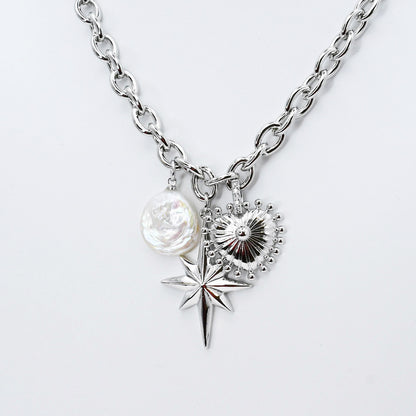 Lovely Link Necklace Silver L2