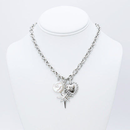 Lovely Link Necklace Silver L2