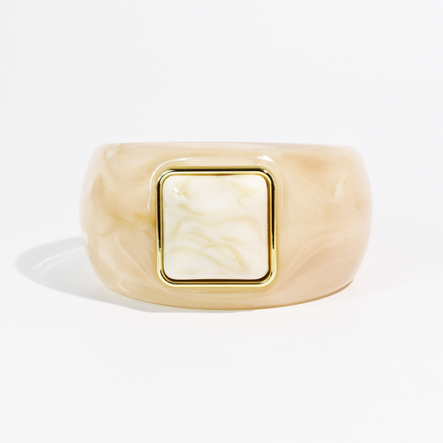 Lucky Girl Cream Bangle