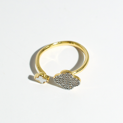 hypoallergenic ring, waterproof ring, tarnish free jewelry, boutique wholesale jewelry, dainty gold ring, gemstone statement ring, sparkly cubic zirconia ring, high quality jewelry gifts, elegant gold plated ring, trendy fashion ring, pastel gemstone ring