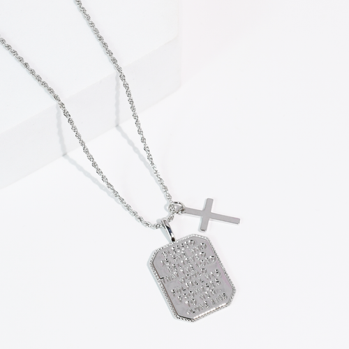 Luke 1:45 Silver Necklace