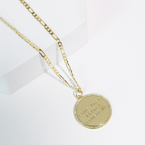 Luke 23:24 Gold Necklace