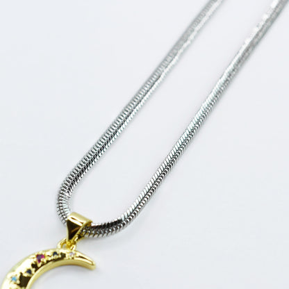 Lunar Stellar Pendant Necklace