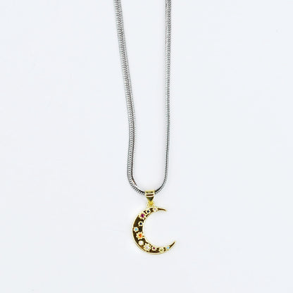 Lunar Stellar Pendant Necklace