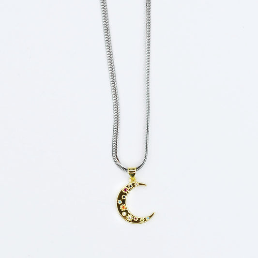 Lunar Stellar Pendant Necklace