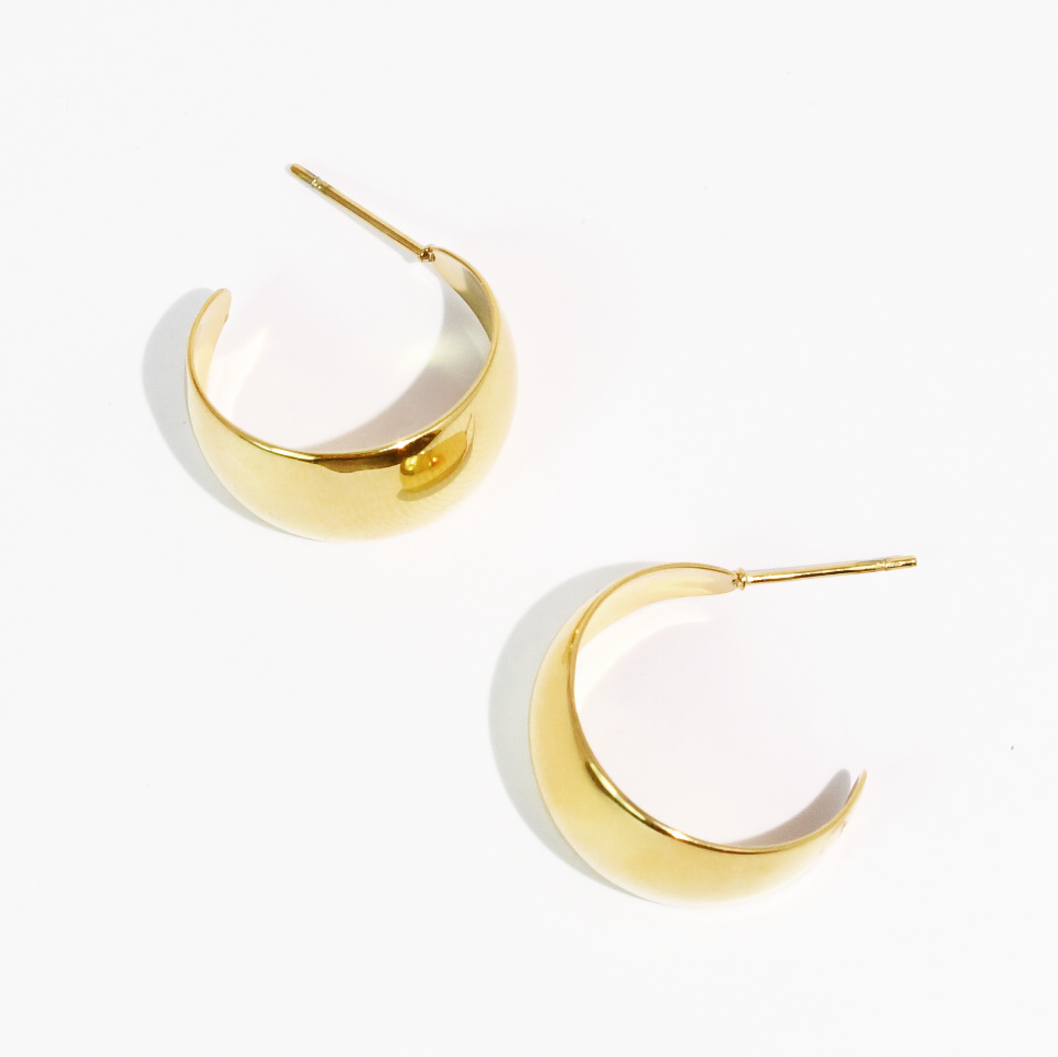 Luxe Dome Gold Earring waterproof