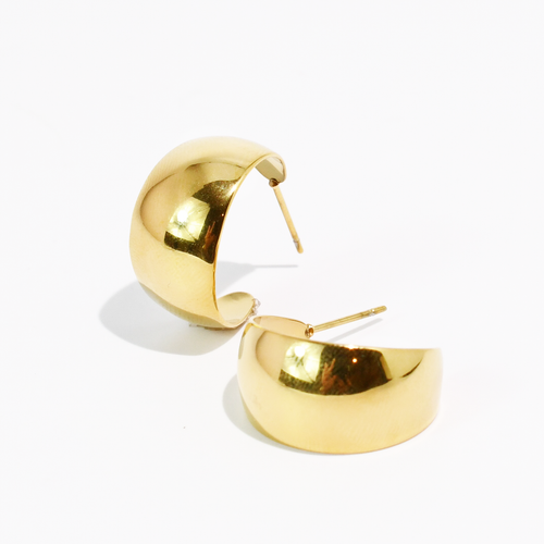 Luxe Dome Gold Earring waterproof