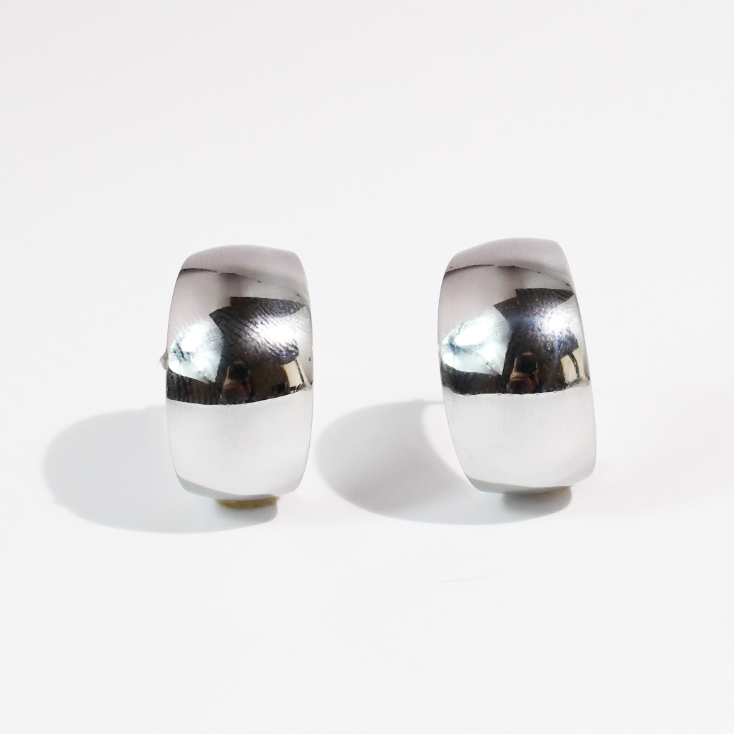 Luxe Dome Silver Waterproof Earring