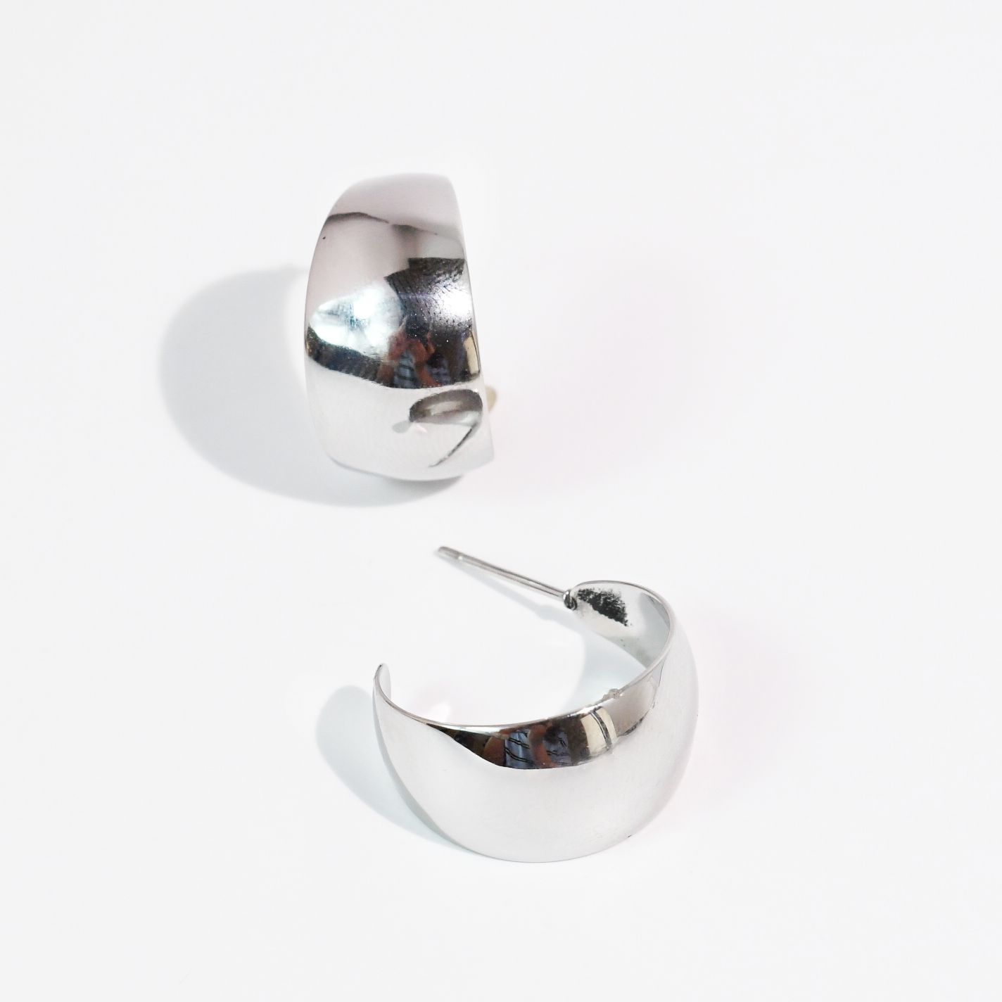 Luxe Dome Silver Waterproof Earring