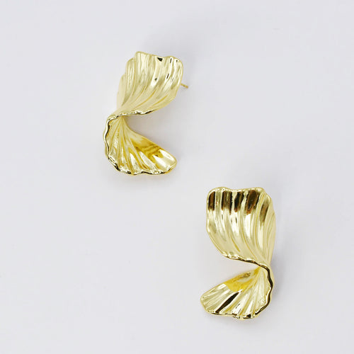 Luxe Leaf Foil Earrings A32