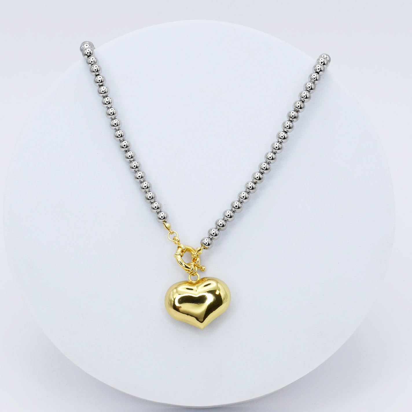 Luxe Love Silver/Gold Necklace J45