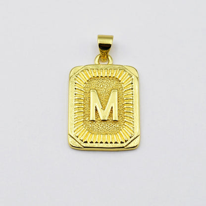 Medallion Initial Charm