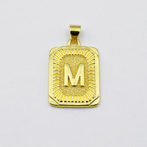 Medallion Initial Charm