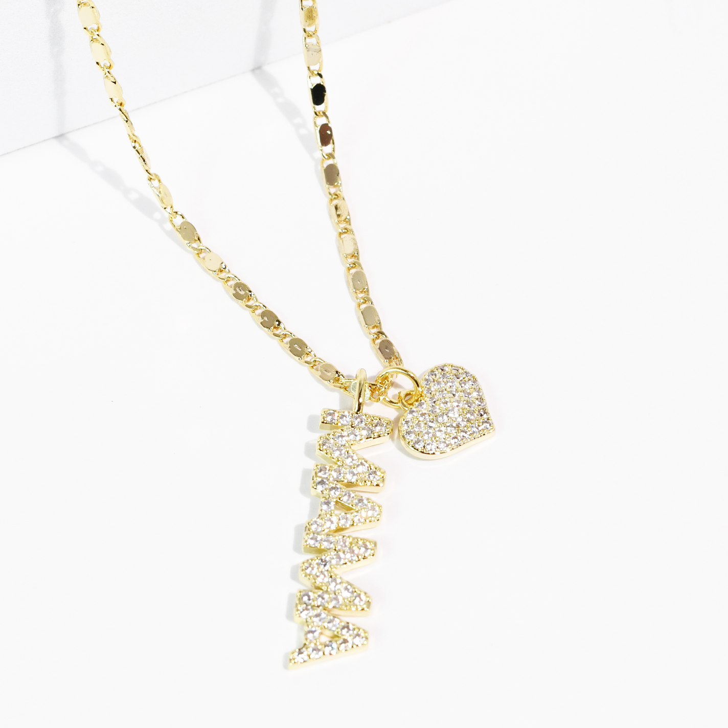 Mama Heart Gold Necklace
