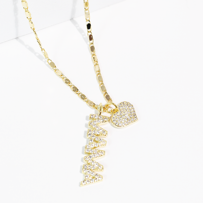 Mama Heart Gold Necklace