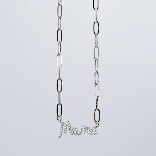 Mama Necklace Silver