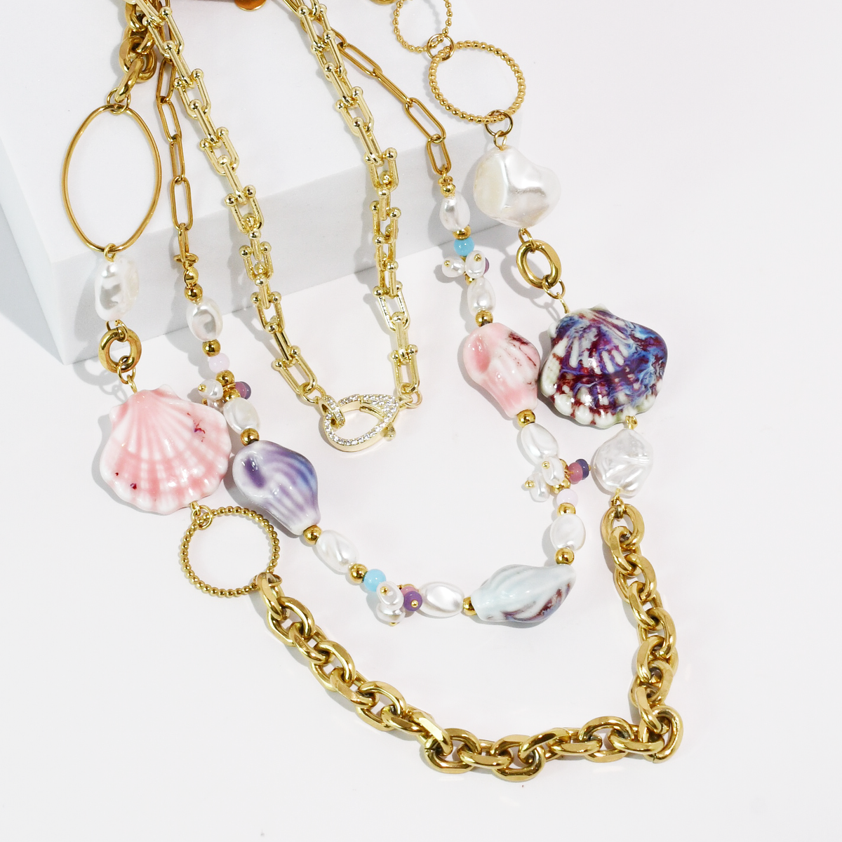 Mermaid Mix Stack Necklace – Treasure Jewels, Inc.