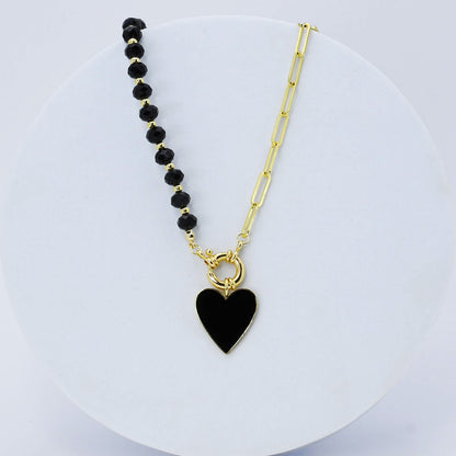 Midnight Heart Necklace O37