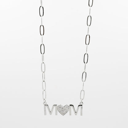 Mom Heart Silver J37