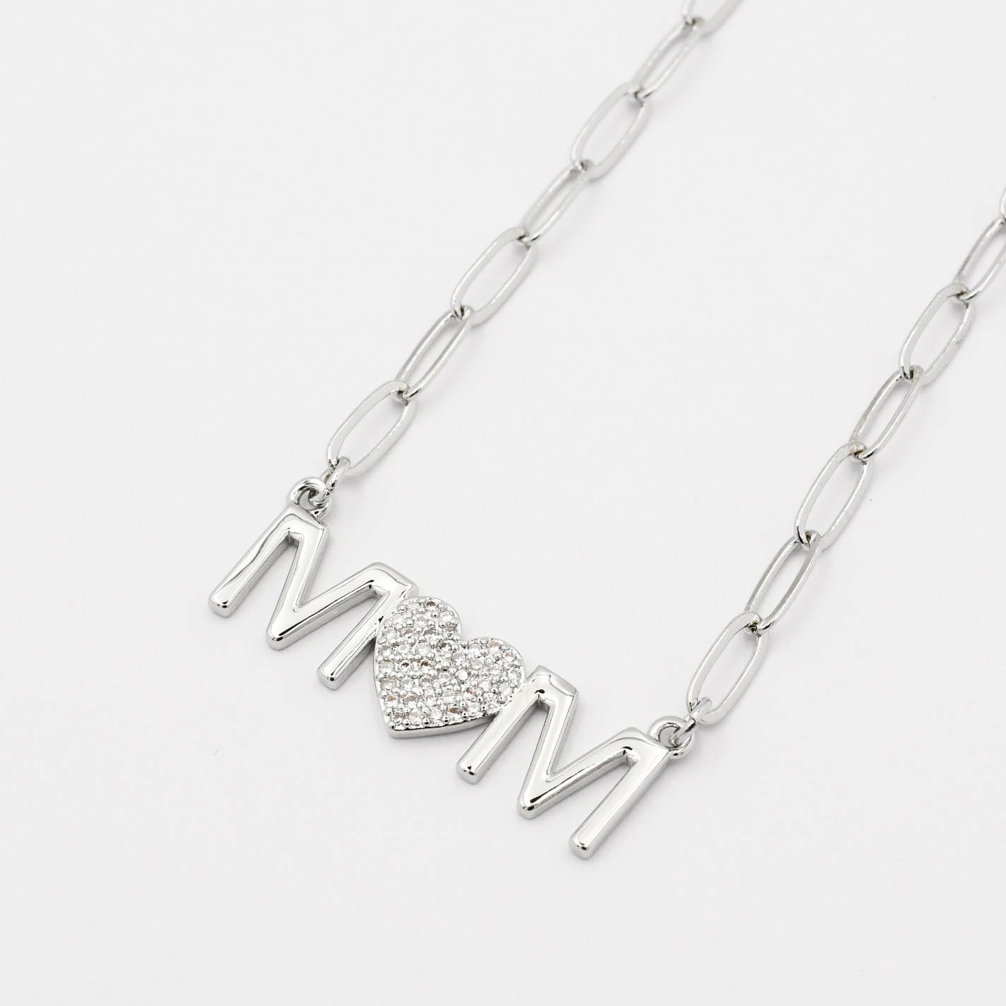 Mom Heart Silver J37