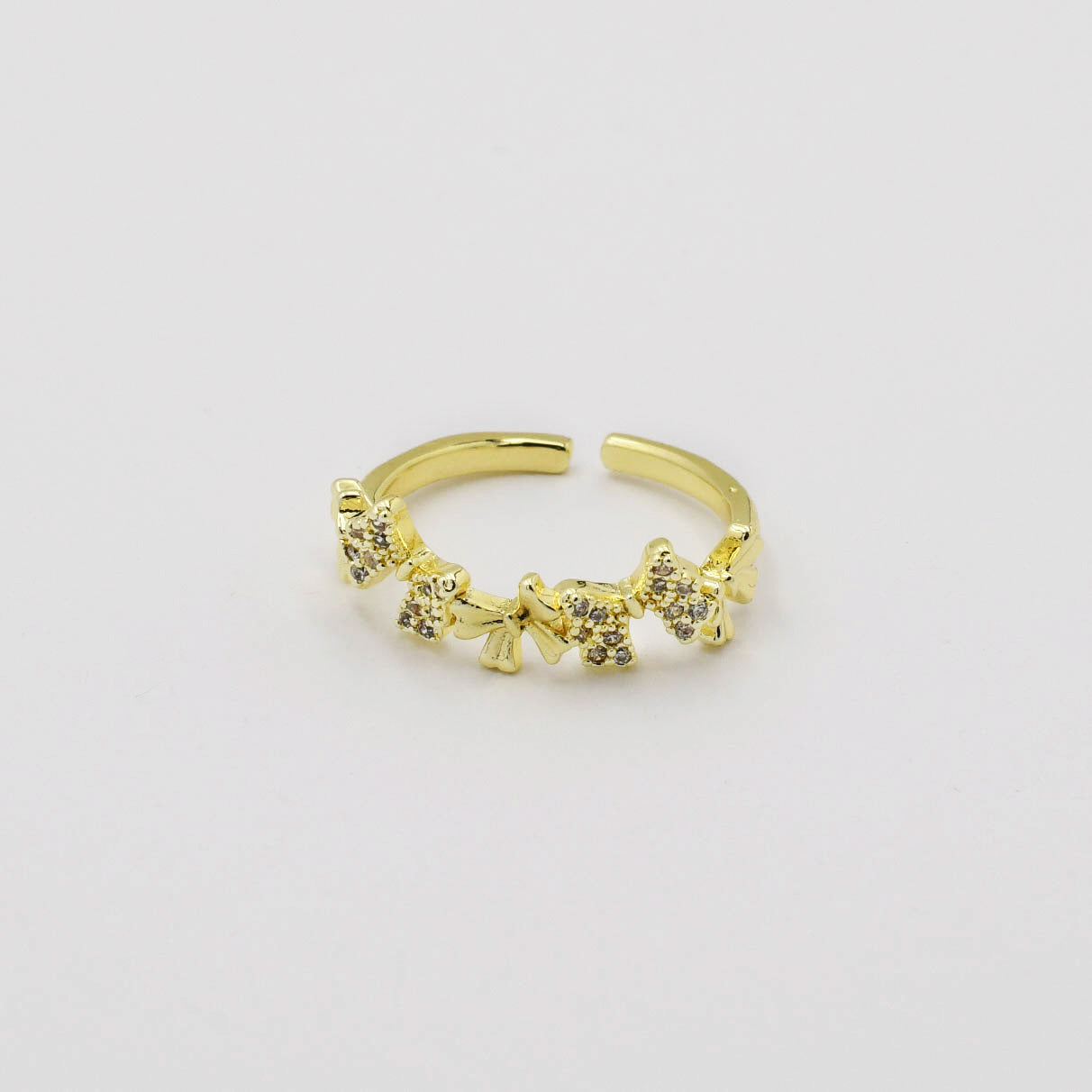 Multi Bow Ring Gold P1