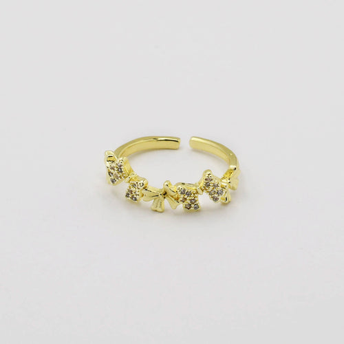 Multi Bow Ring Gold P1