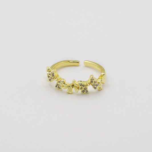 Multi Bow Ring Gold P1