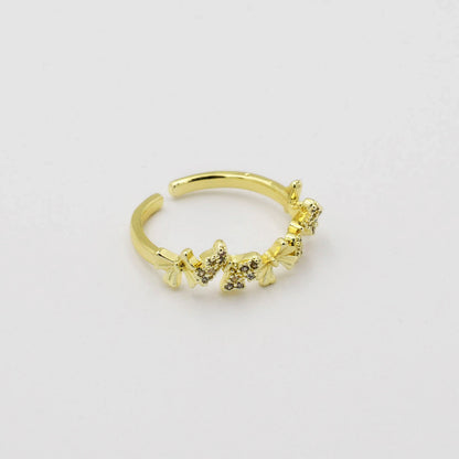 Multi Bow Ring Gold P1