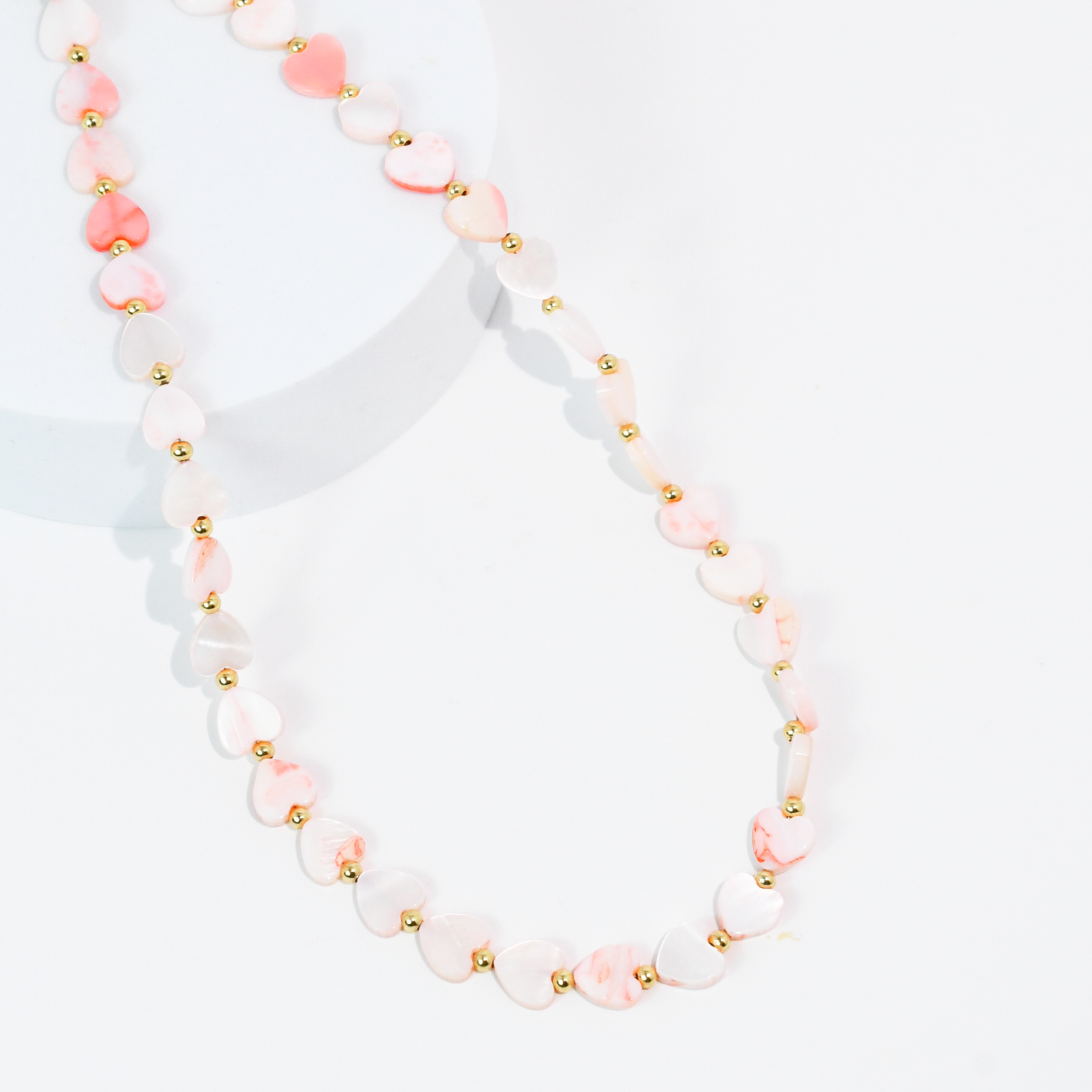 Multi Heart Stone Necklaces