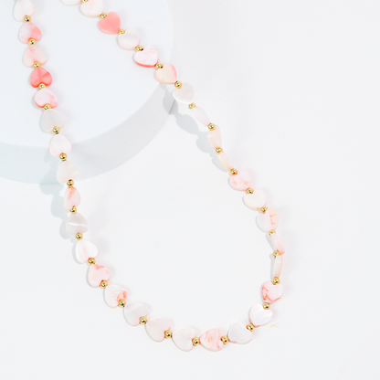 Multi Heart Stone Necklaces