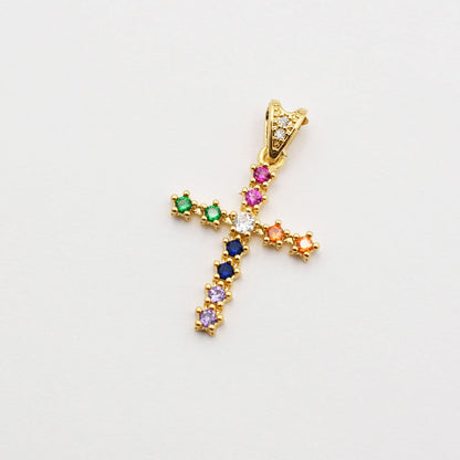 Sparkling Cross Charm