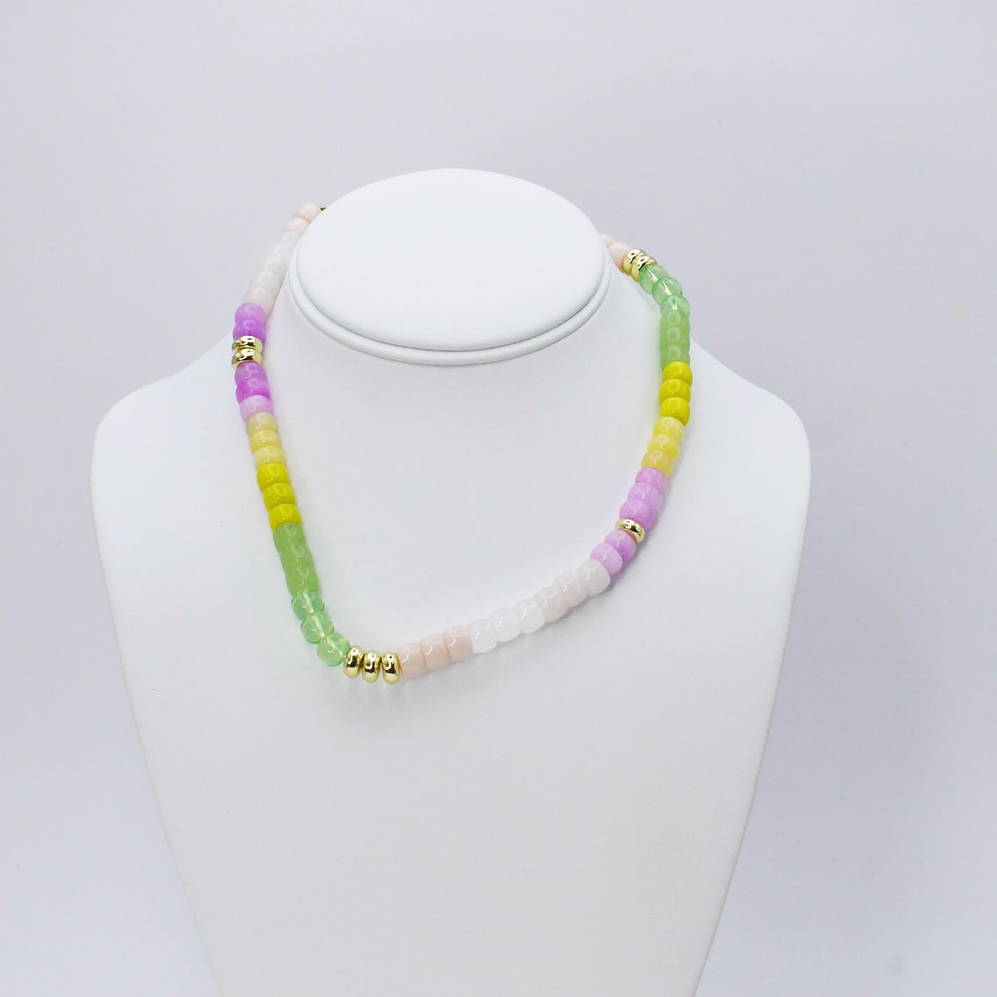Neon Girly Gemstone Necklace