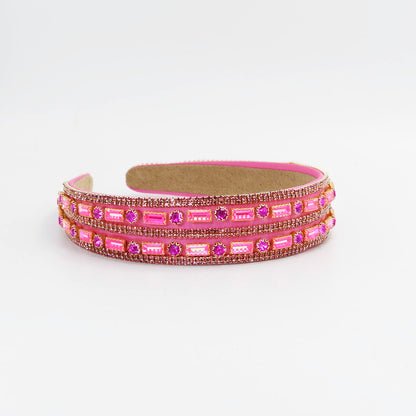 Neon Pink Double Glam Headband