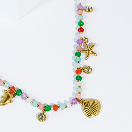 Pack Your Bags Beaded Necklace