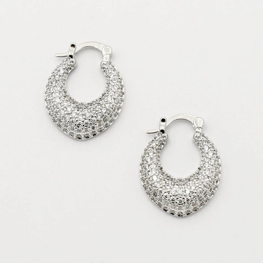 Pave Silver Loop G22